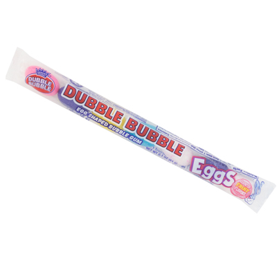 Dubble Bubble Gum EGGS 7pc Tube 2.1 Oz In Counter Display