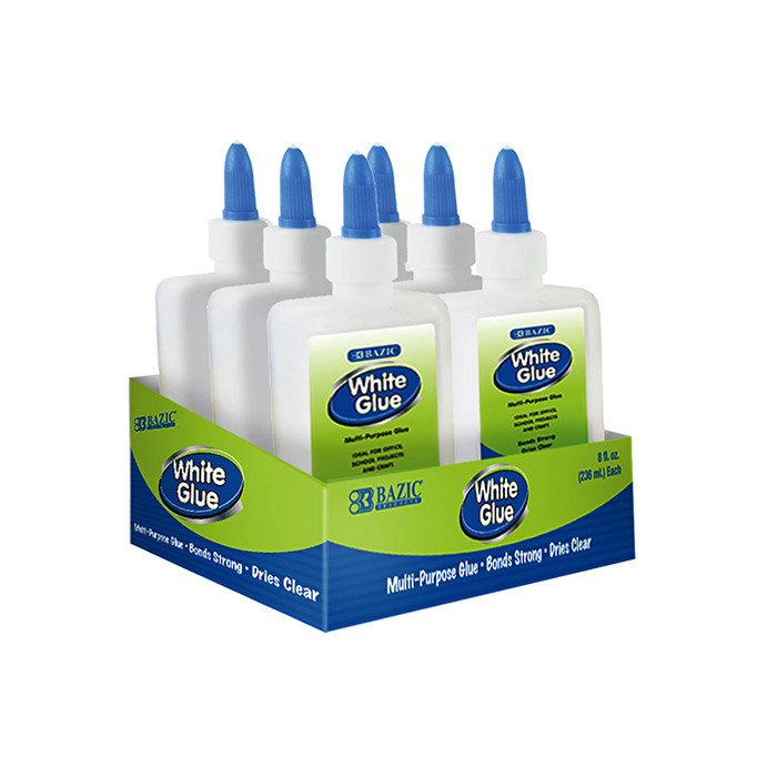 7 5/8 Oz. (225 Ml) JUMBO White Glue w/ Pdq Display