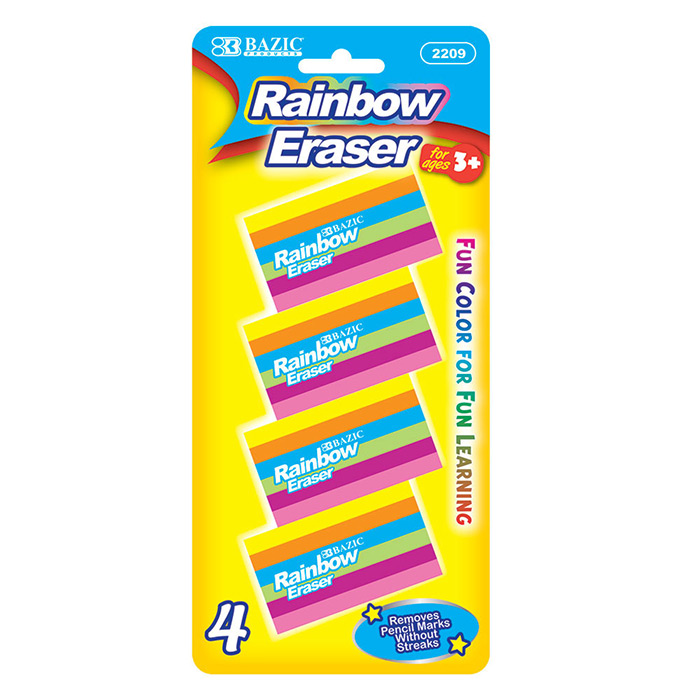 RAINBOW Eraser (4/Pack)