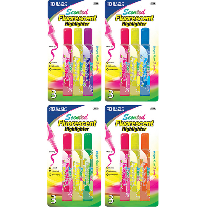 Fruit SCENTED Highlighters (3/Pack)