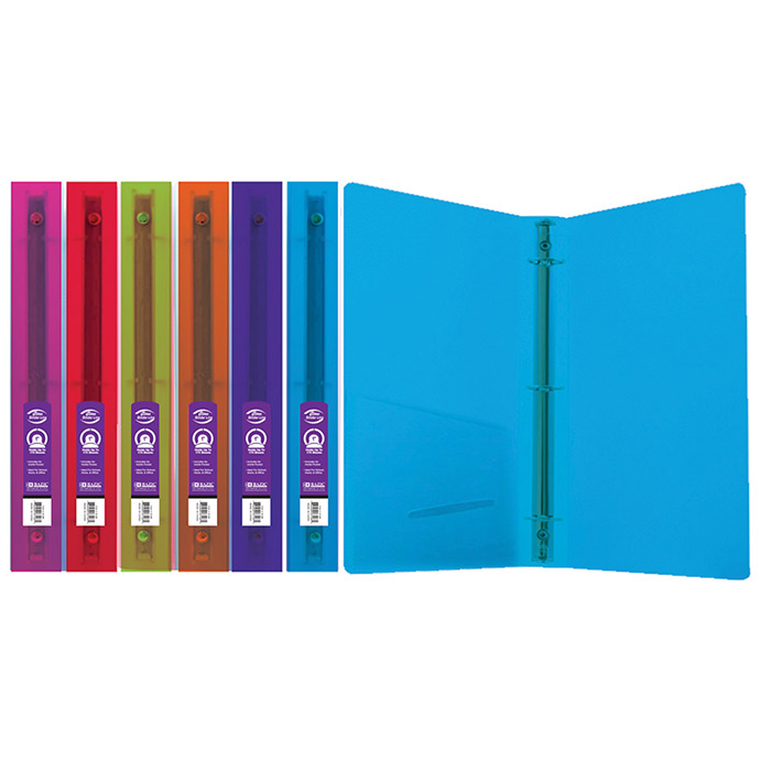 ''1'''' GLITTER Poly 3-Ring Binder w/ Pocket''