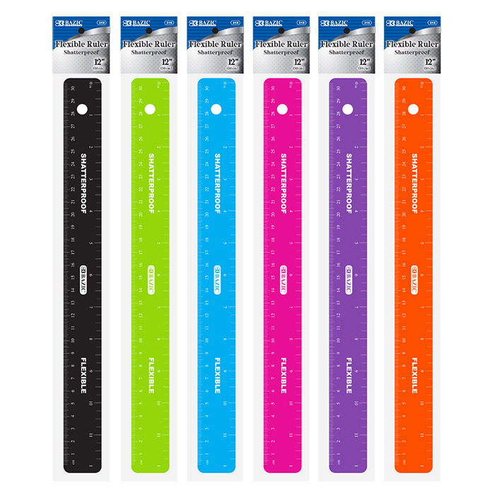 ''12'''' (30Cm) Shatterproof Flexible RULER''