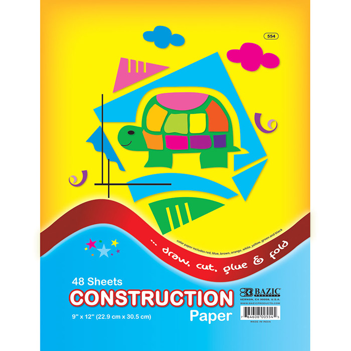 ''48 Ct. 9'''' X 12'''' Construction PAPER''