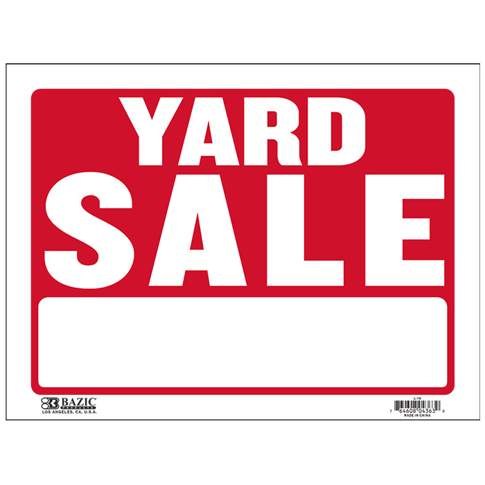 ''9'''' X 12'''' Yard SALE Sign''