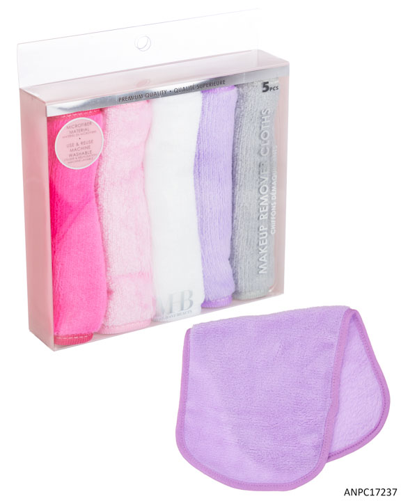 MHB (Must Have BEAUTY) Premium Cosmetic Remover Cloths - 5-Pack