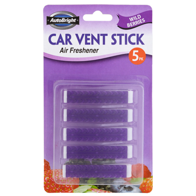 AIR Freshener Wild Berriescar Vent Stick 5pk Carded