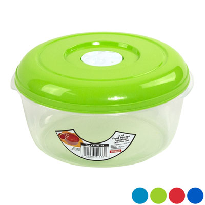 Food Storage Container W/airvent 3qt 4 Color Lids In PdqClear Bottom #vent OMEGA 5
