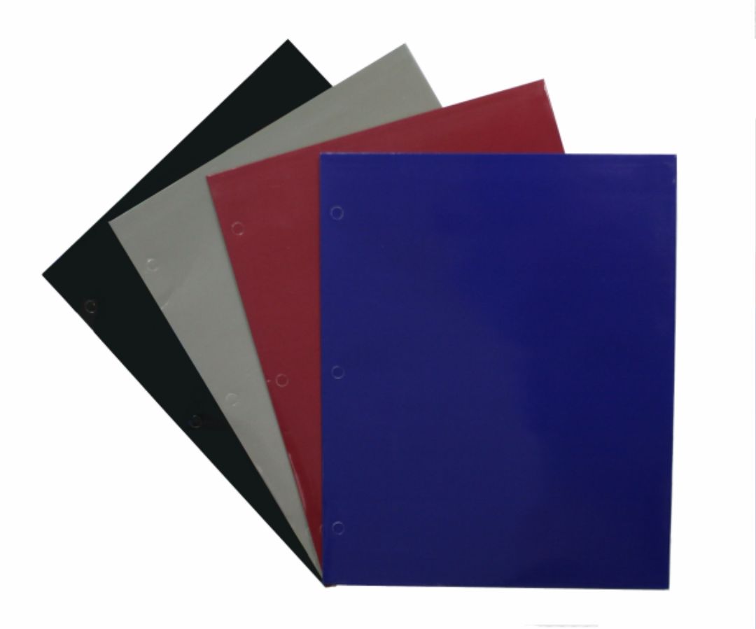 Laminated Paper Portfolios w/ 2 POCKETS
