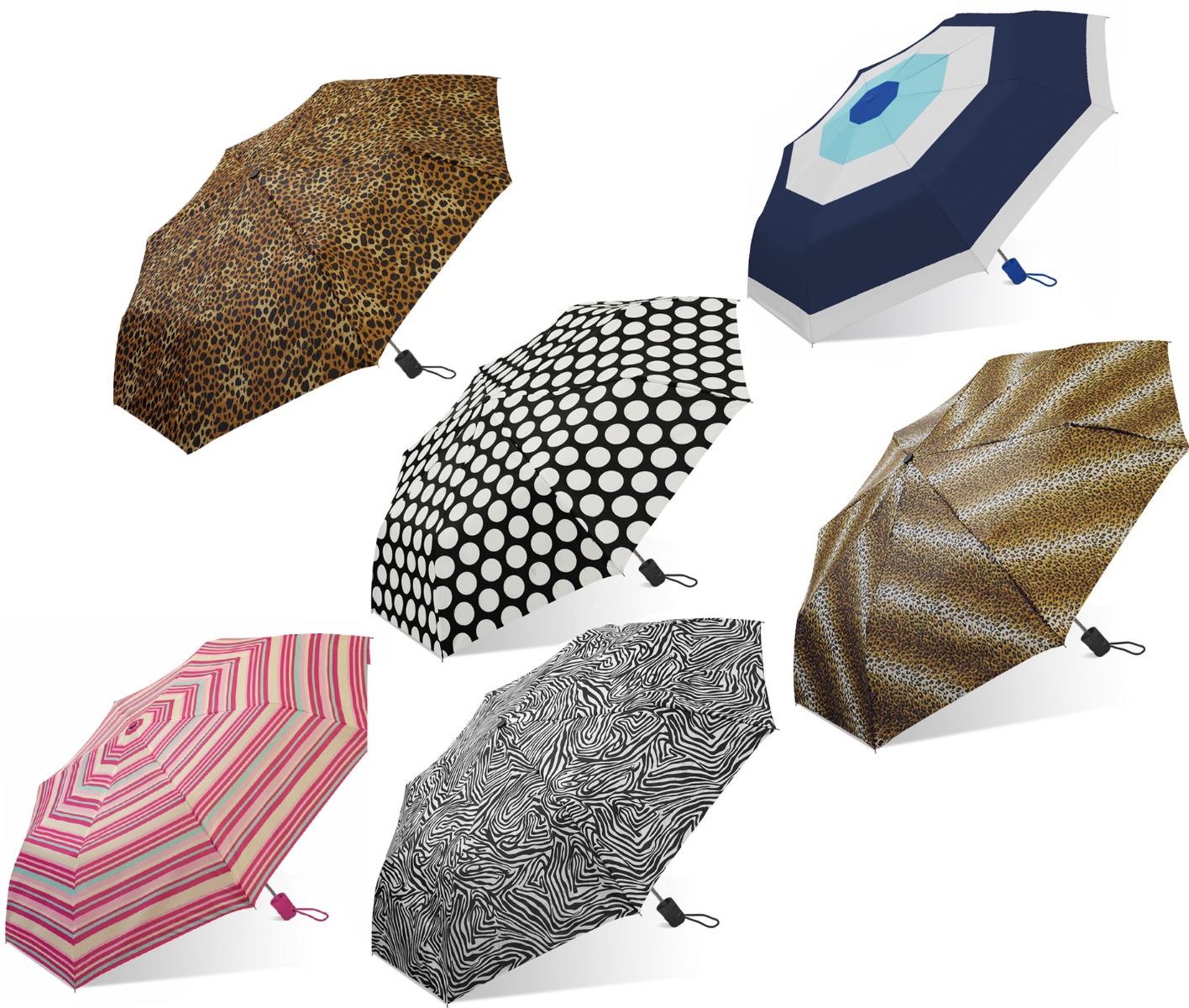 ''Weather Zone 42''''  Automatic Open Supermini UMBRELLAS - Prints''