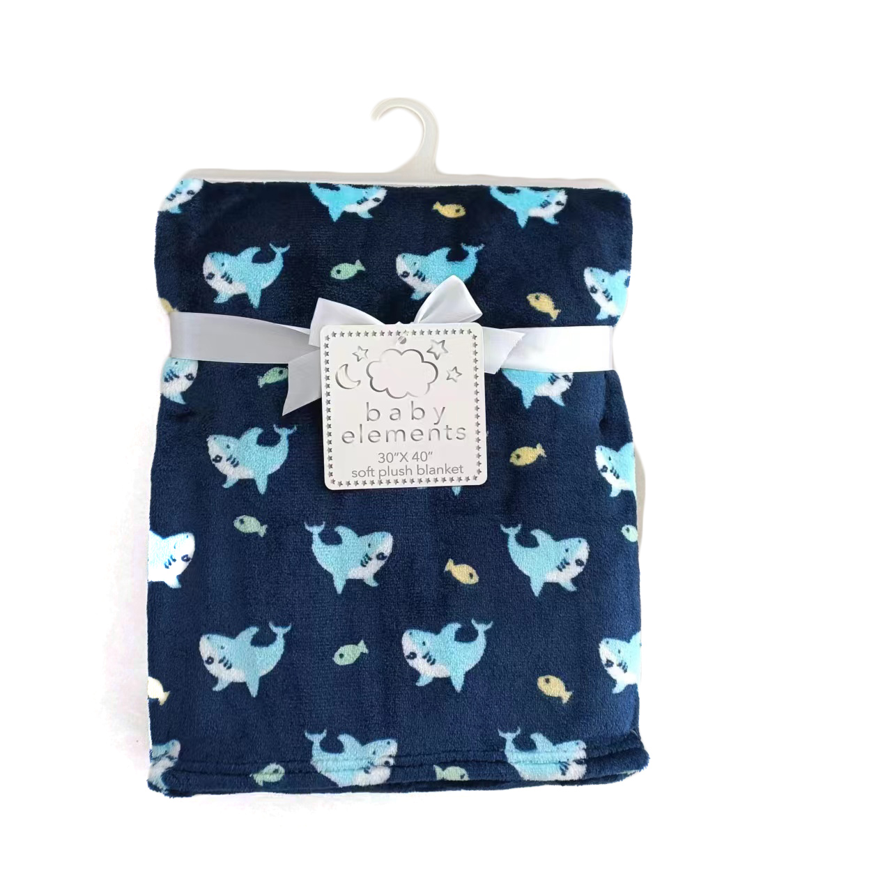 ''30'''' x 40'''' Soft Plush Printed BLANKETS - Fish & Baby Shark Print''