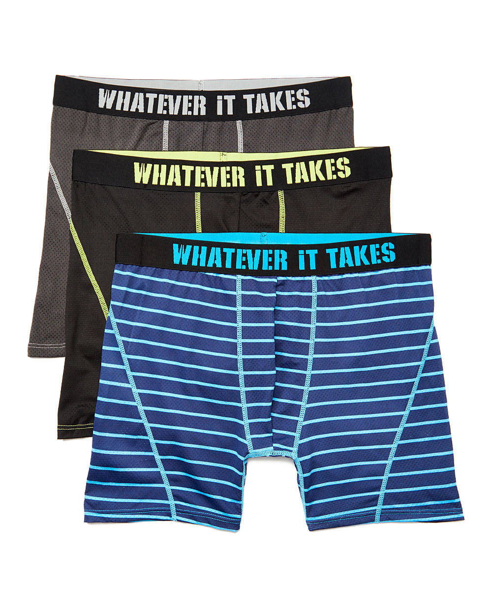 Men's TKO Performance Mesh Boxer BRIEFS w/ Whatever it Takes Trim - Sizes Medium-2XL - 3-Pack