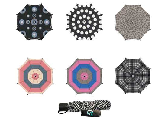WeatherZone 21'' Printed Super Mini UMBRELLAS