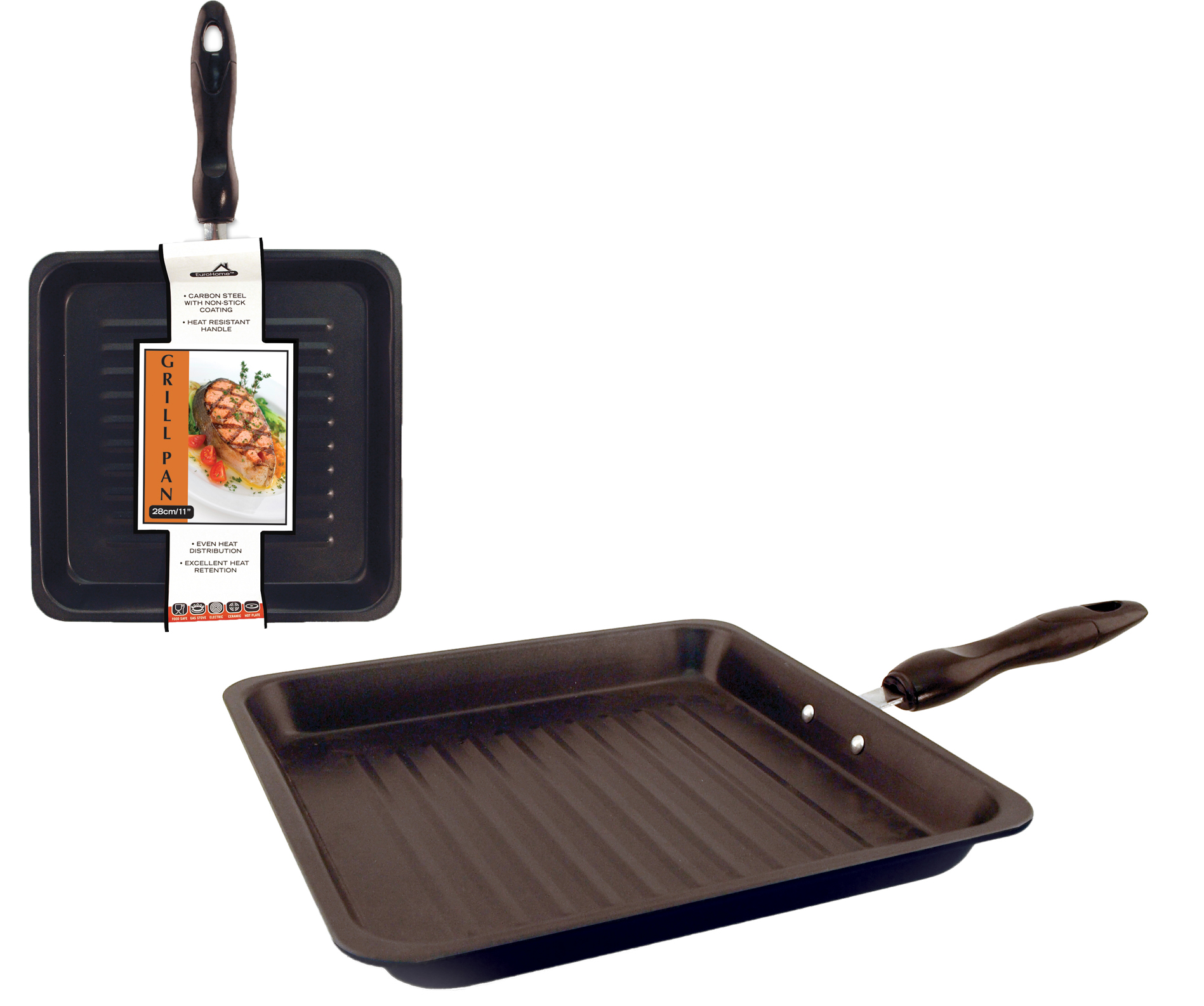 ''11'''' Carbon Steel Griddle Pans''