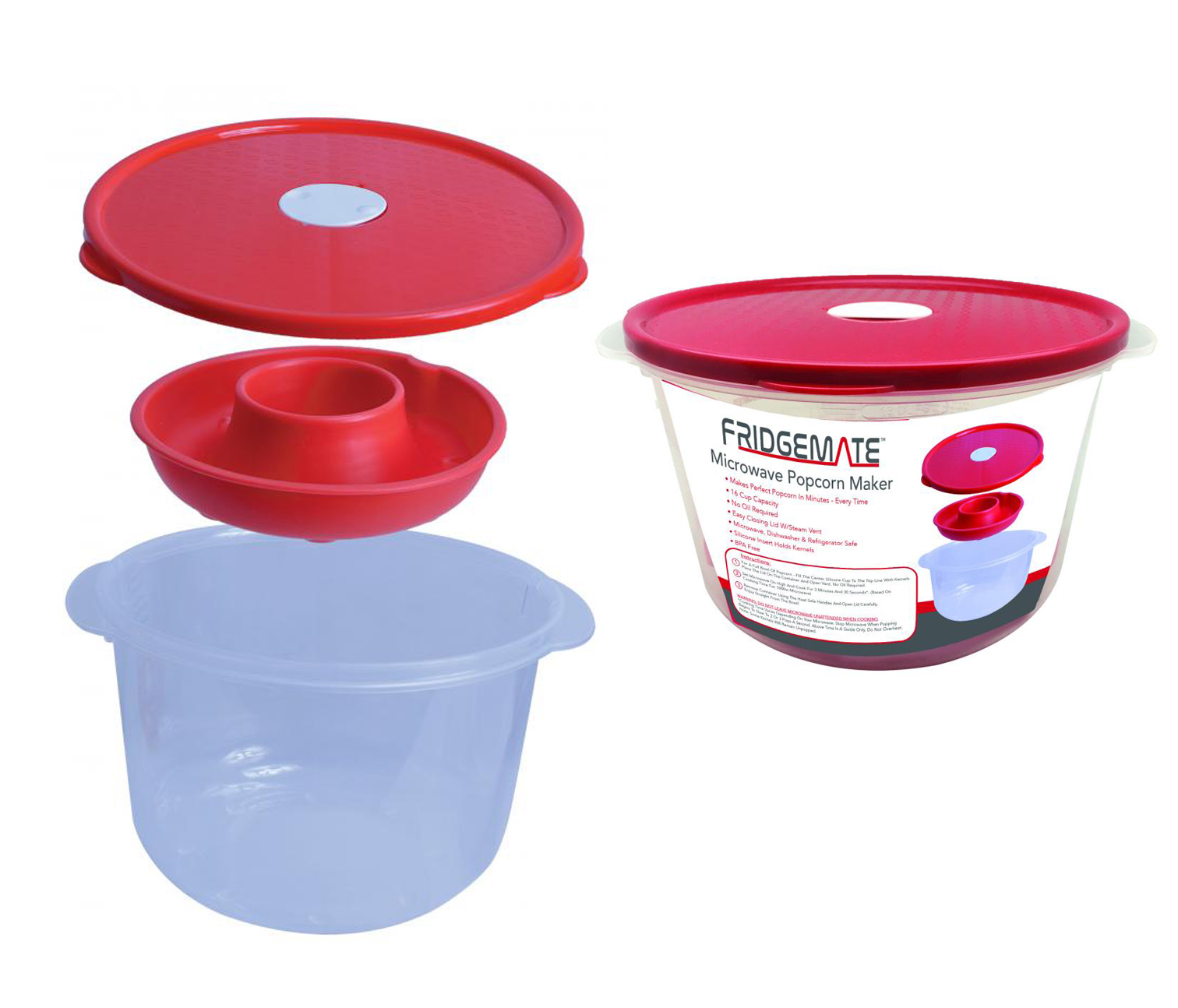 Fridgemate Microwave POPCORN Maker
