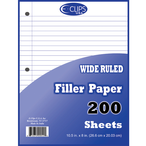 200-Sheet Wide Ruled Lined PAPER