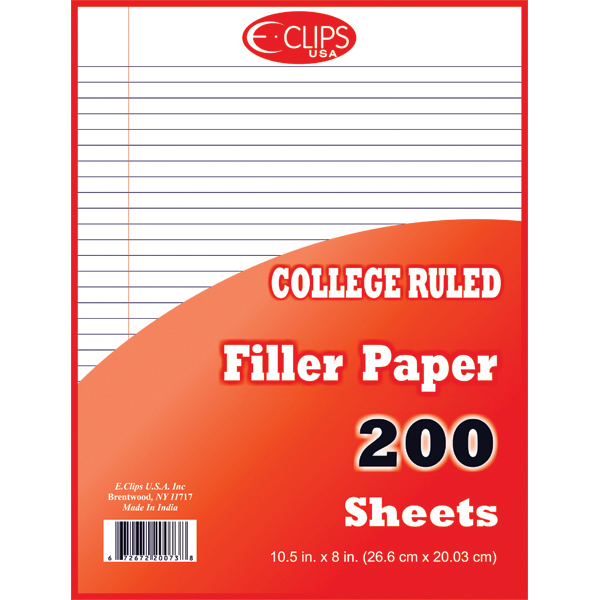 200-Sheet College Ruled Lined PAPER