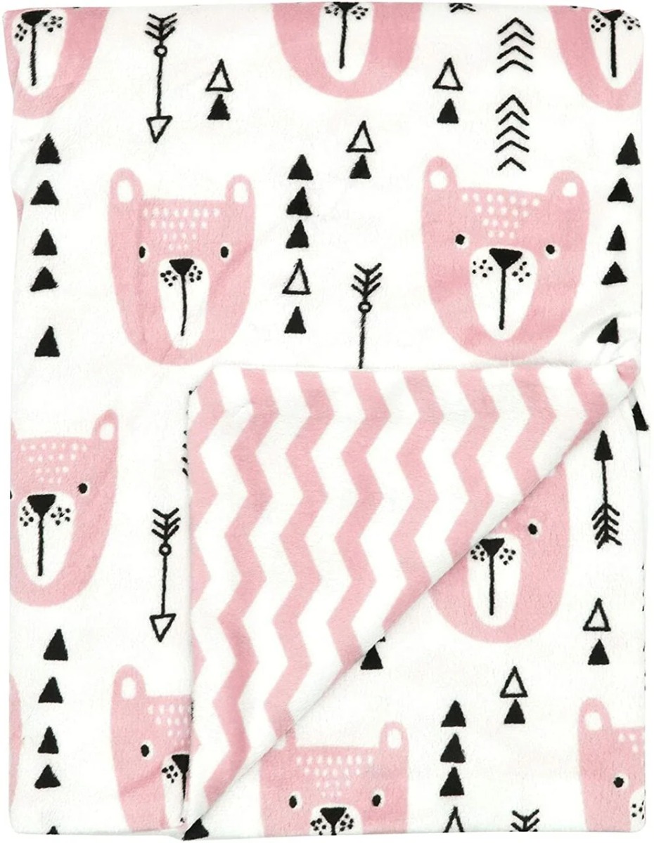 Baby Blanket - Pink Bear