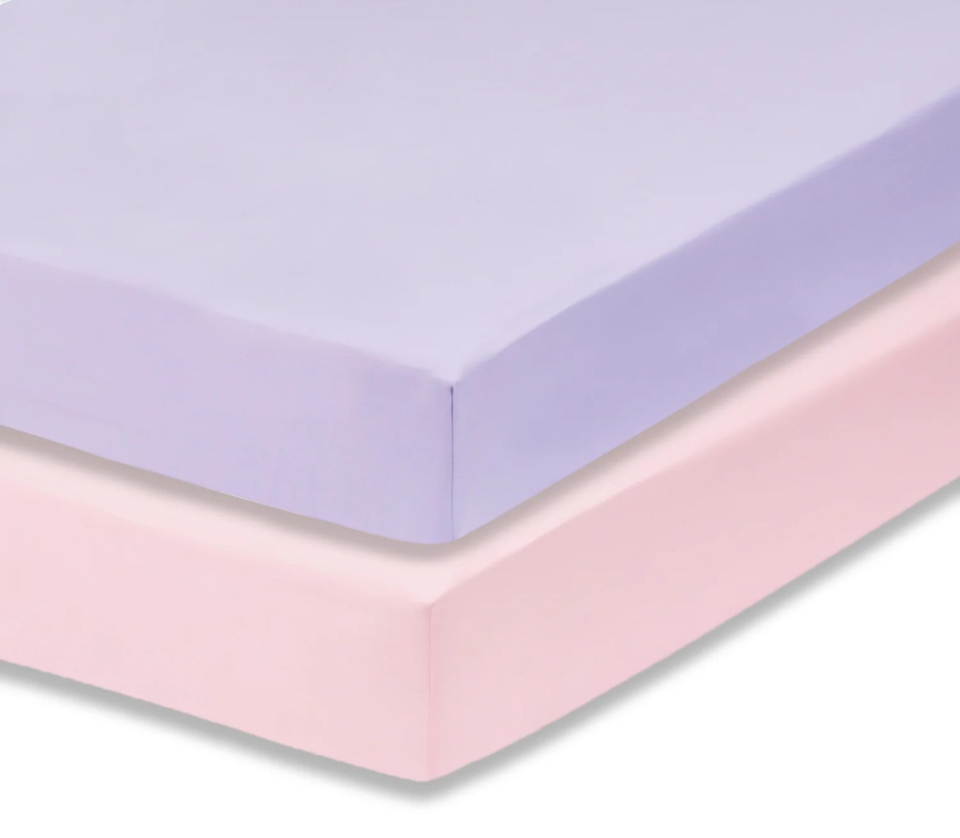 Lavender & Pink Fitted Crib SHEETS - 2-Pack