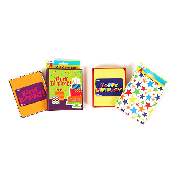 Birthday Gift Card Boxes w/ Printed DESIGNS