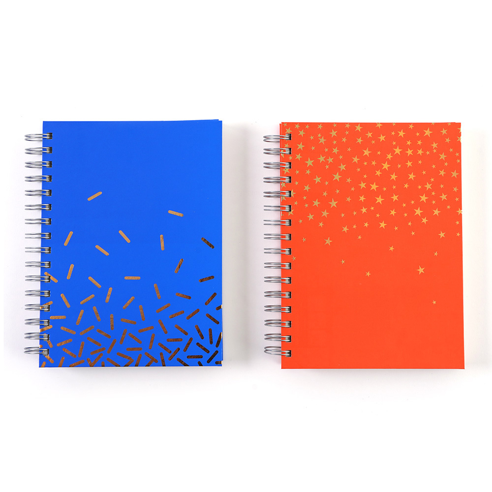 160-Sheet JUMBO Gold Embroidered Spiral Journals