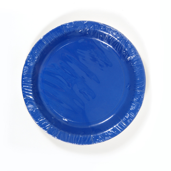 ''9'''' Disposable Paper PLATES - 8-Pack - Royal Blue''