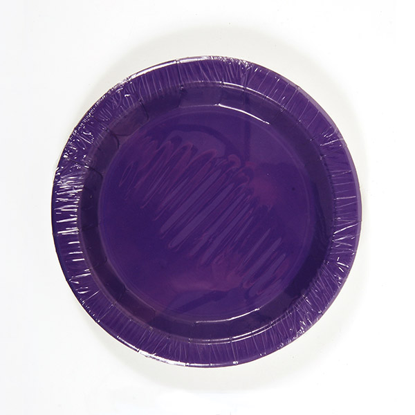 ''9'''' Disposable Paper PLATES - 8-Pack - Dark Purple''