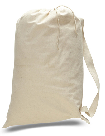 ''18'''' Cotton Canvas LAUNDRY BAGS - Natural''