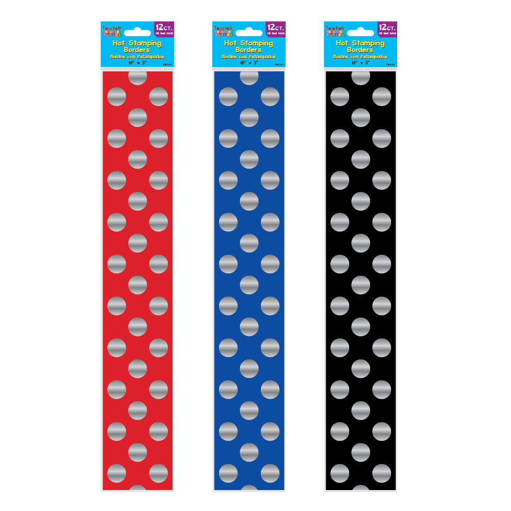 12-Pack Hot Stamping Bulletin Board Borders