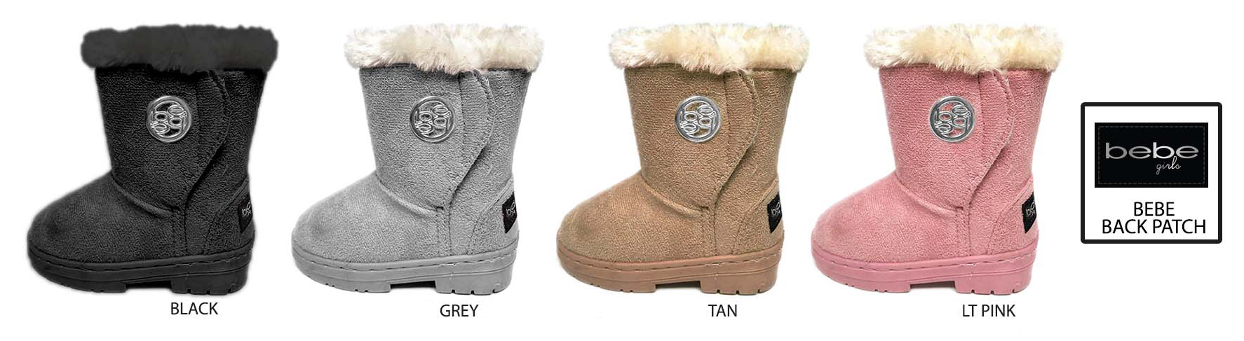 Toddler Girl's Winter Boots w/ BEBE Hardware