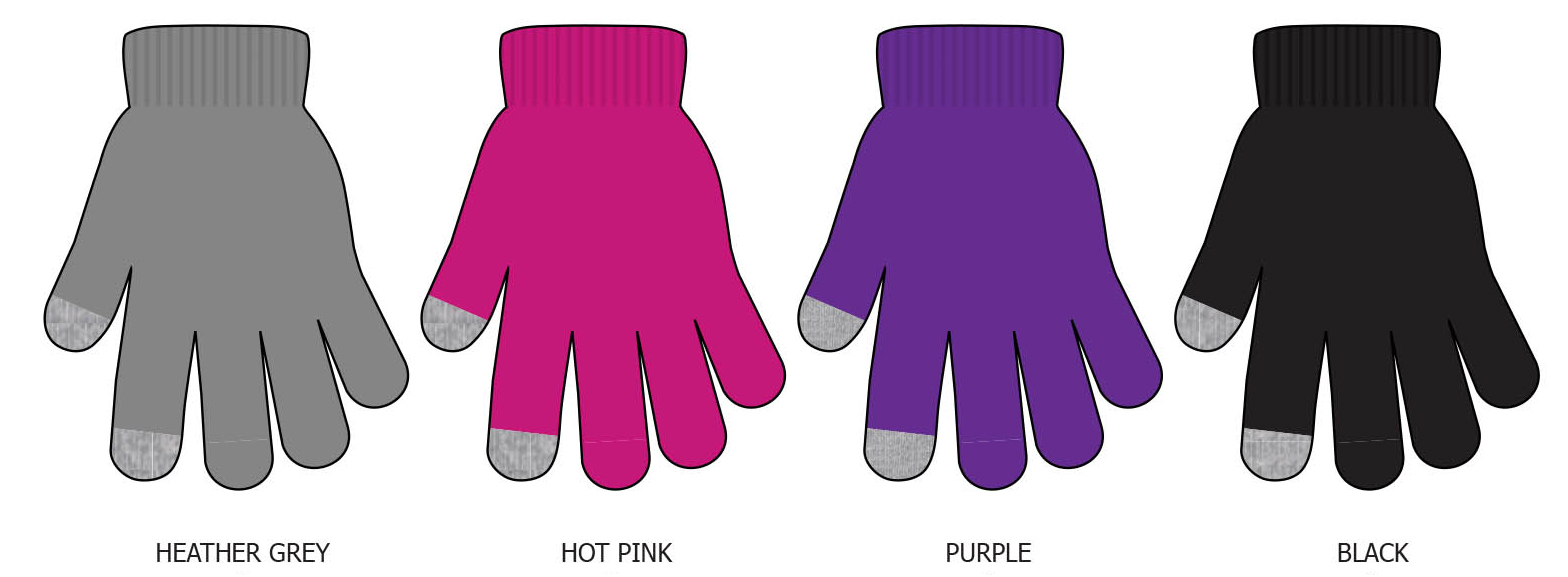 Women's Touchscreen MAGIC Stretch Gloves - Assorted Colors