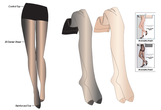 Women's Sheer Luxury Control Top Tights