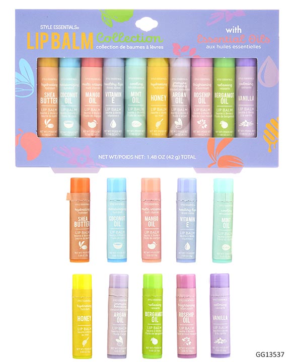 Lip Balm Collection Set w/ Essential Oils