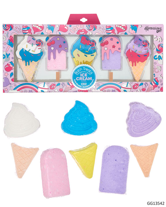 Ice Cream Treat Bath Bombs Set - 8-Pack