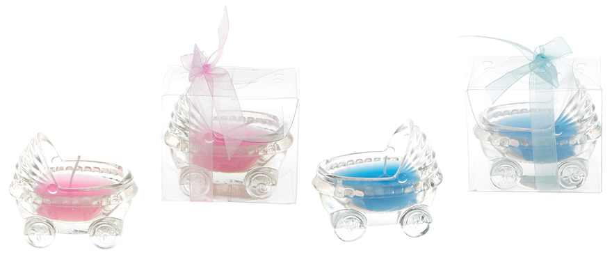 Glass Baby Stroller SCENTED Candle