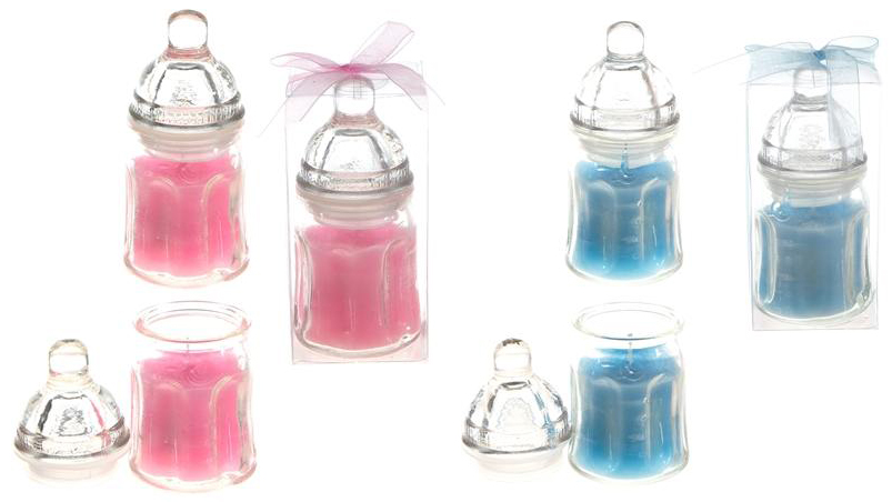 Glass Baby Bottle SCENTED Candle