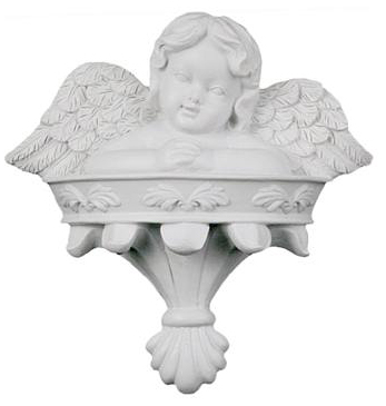 Angel on Balcony Poly RESIN Plaque