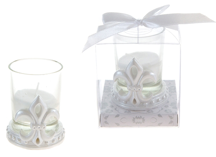 FlEur DE Lis Poly REsin CAndlE SEt