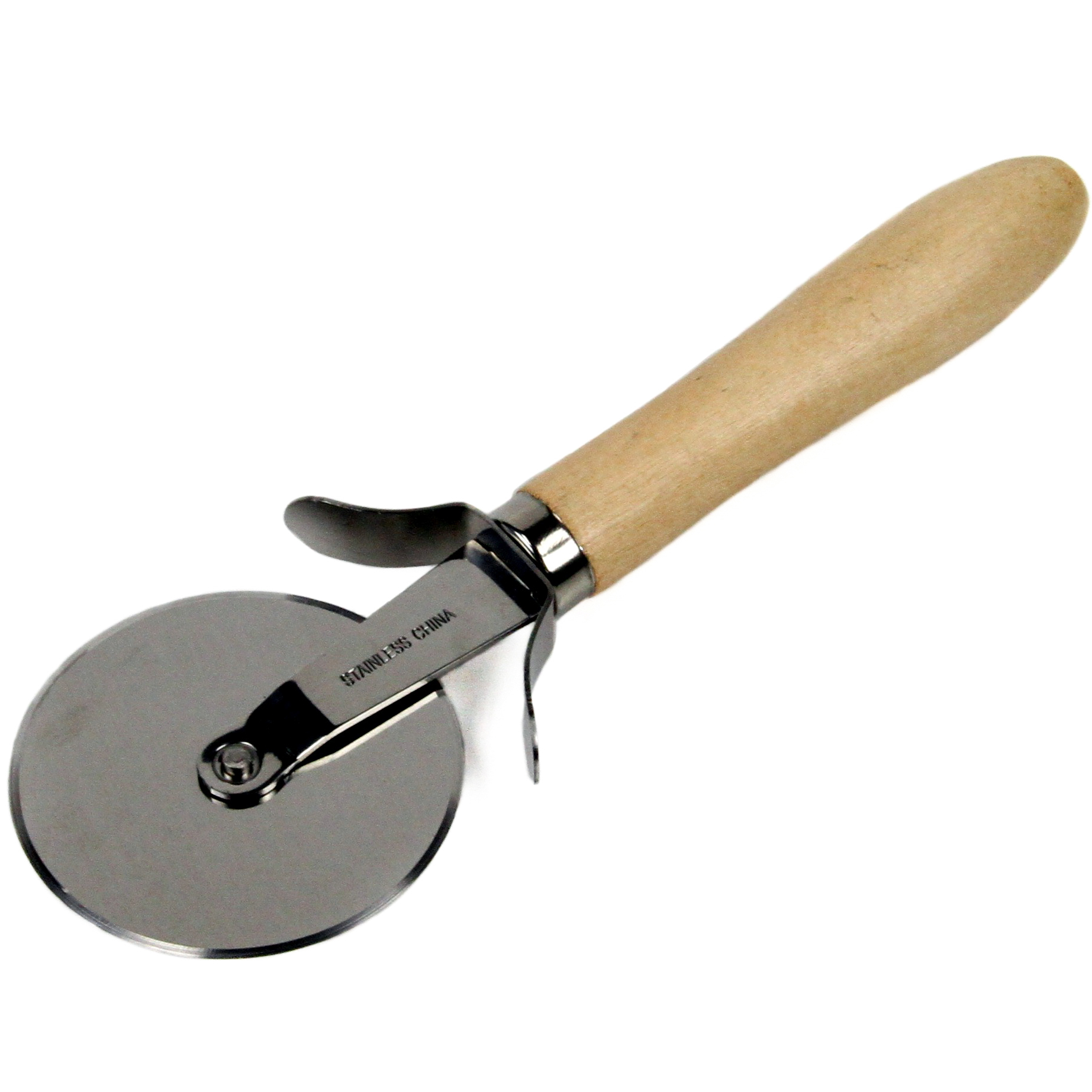 Small Pizza Cutter with WOOD Handles