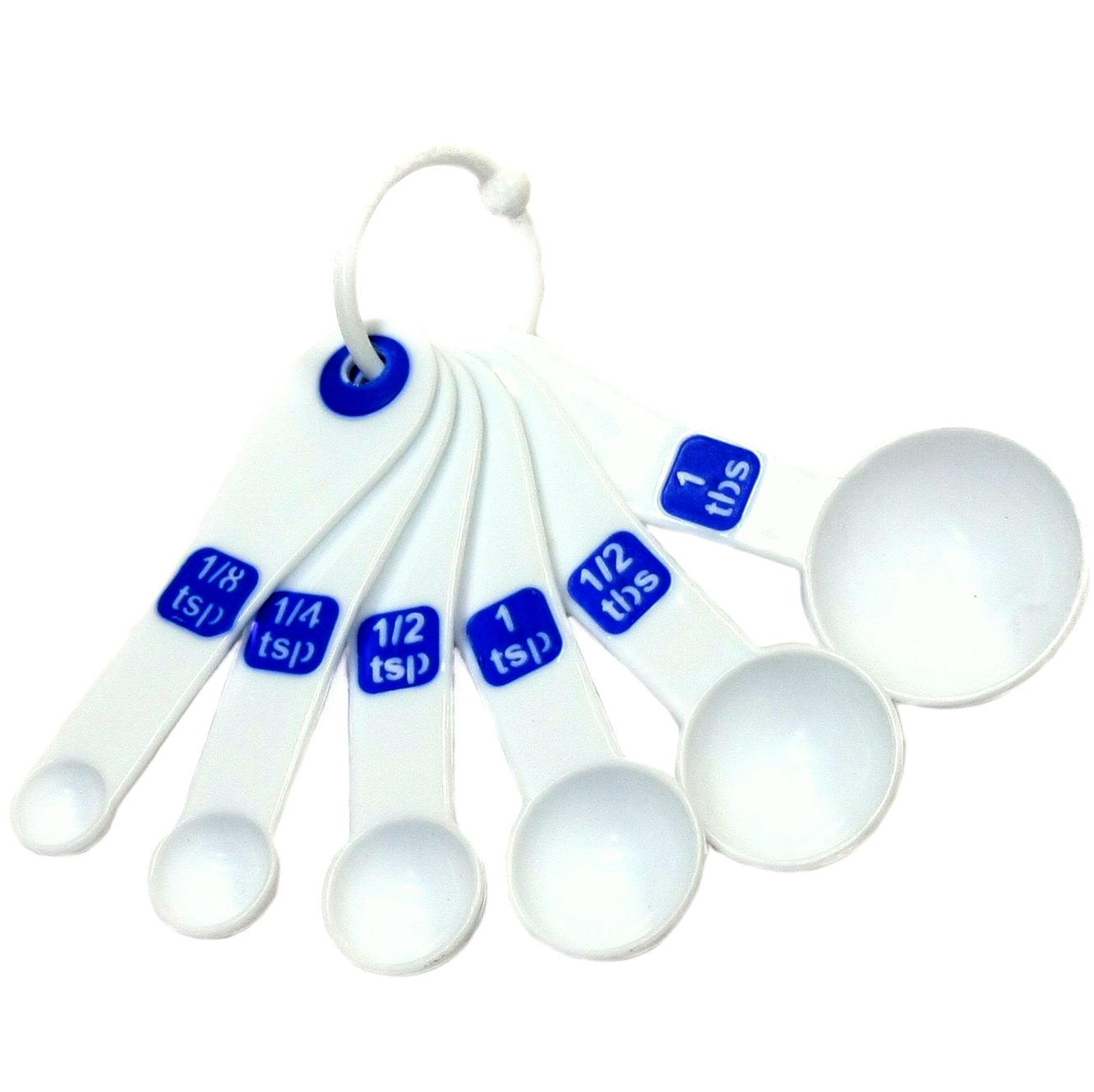 6 PiECE LargE Print MEasuring Spoon SEts