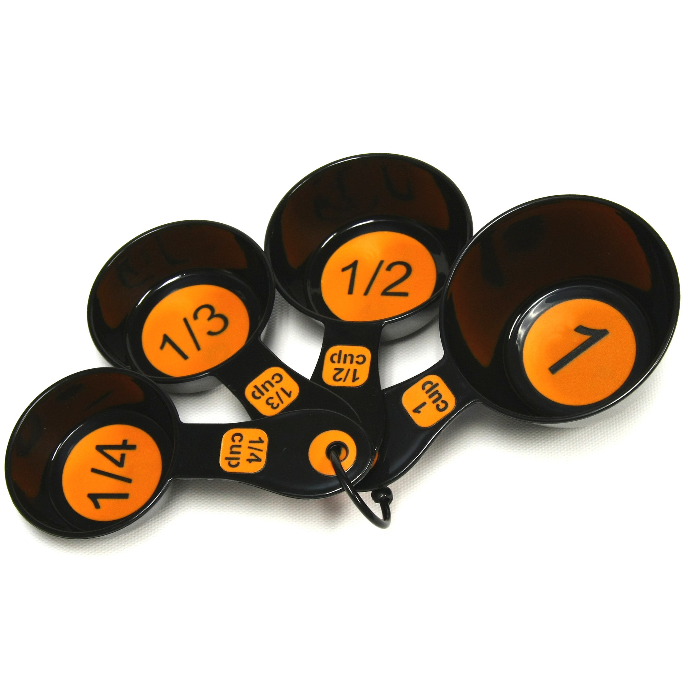 4 Piece Large Print Plastic Measuring Cup Sets
