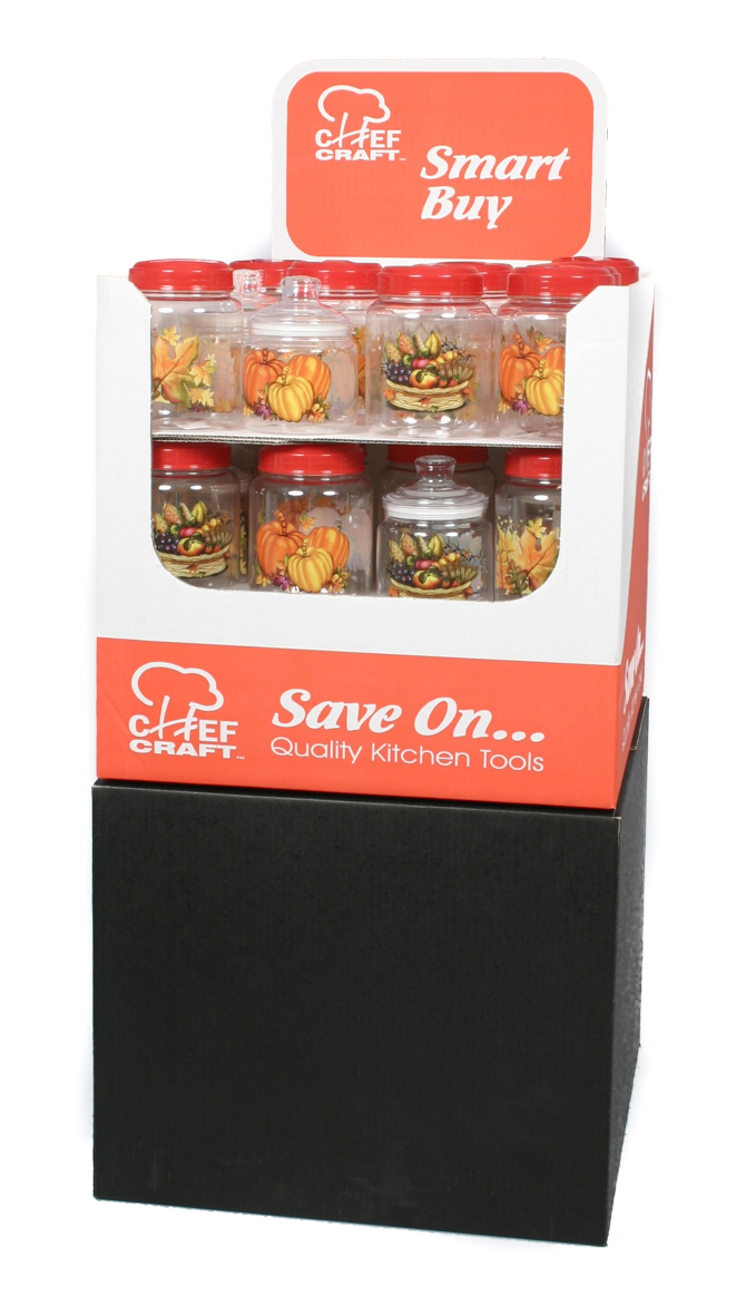 FAll StorAge JArs/ContAiners in Floor DisplAy