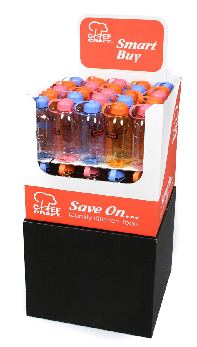 28oz Water Bottles in Floor Display