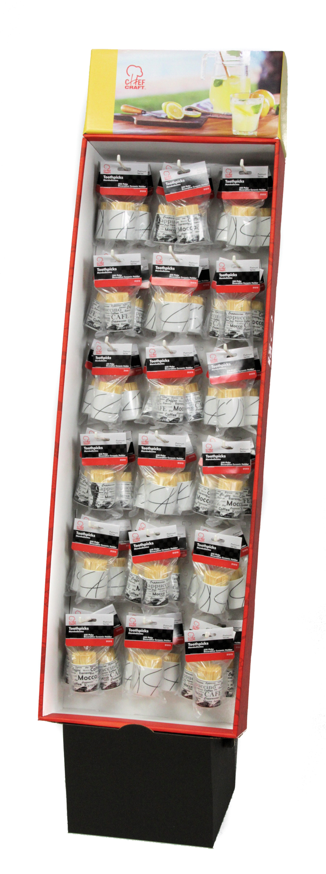 Toothpicks with CERAMIC Holders in Floor Display