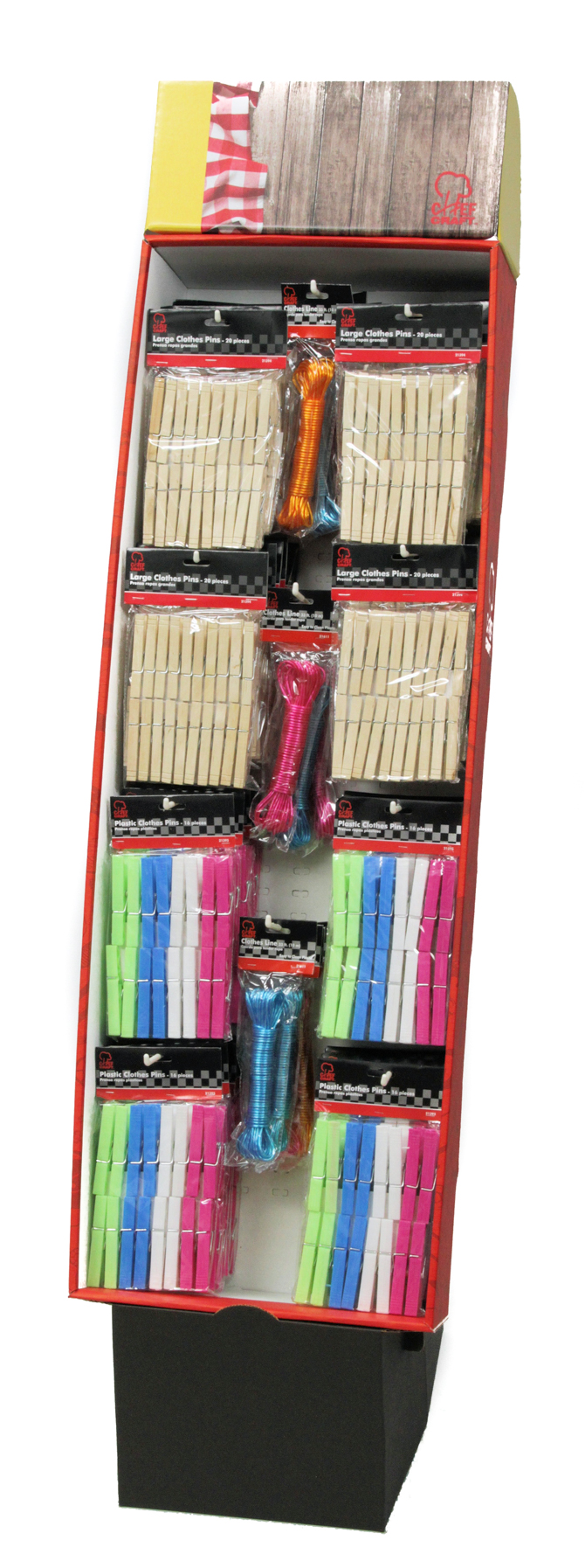Assorted Clothes Lines in Floor Display