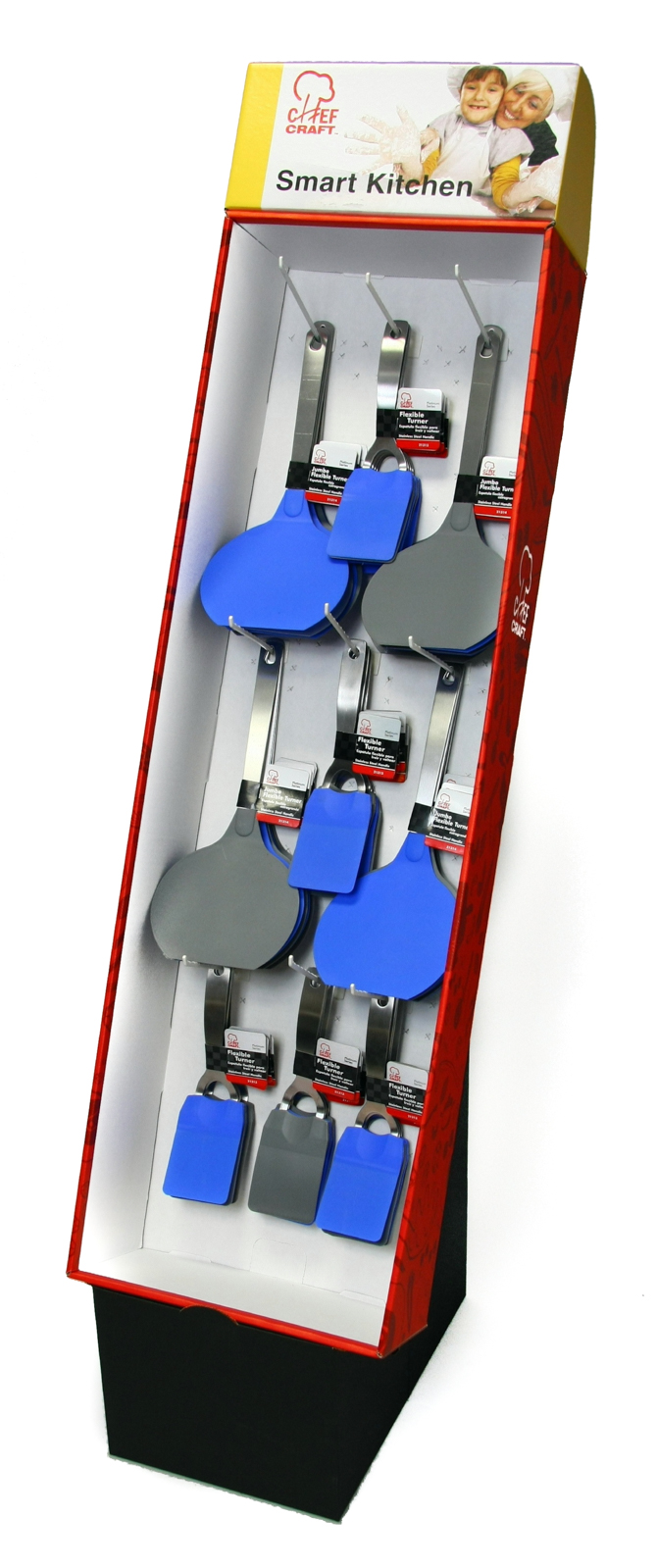 96 piece Flexible Turners Display in Floor Display