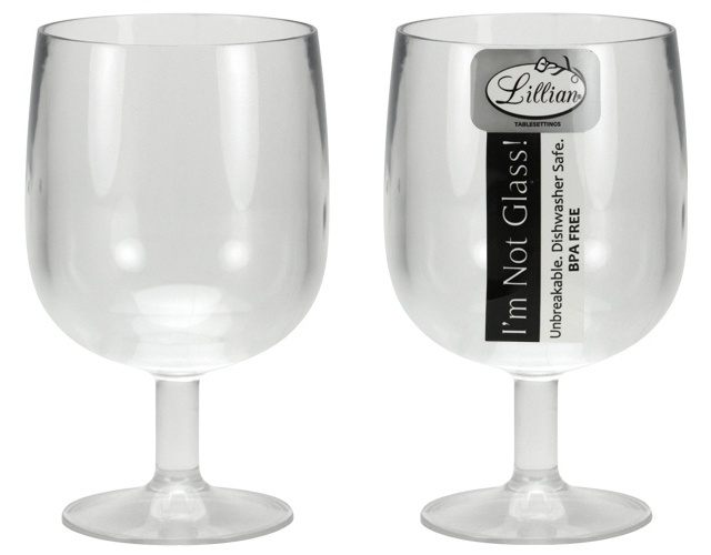 ACryliC - 9 oz. Short StEm WinE Cup - ClEar - 36-PaCks - Lillian