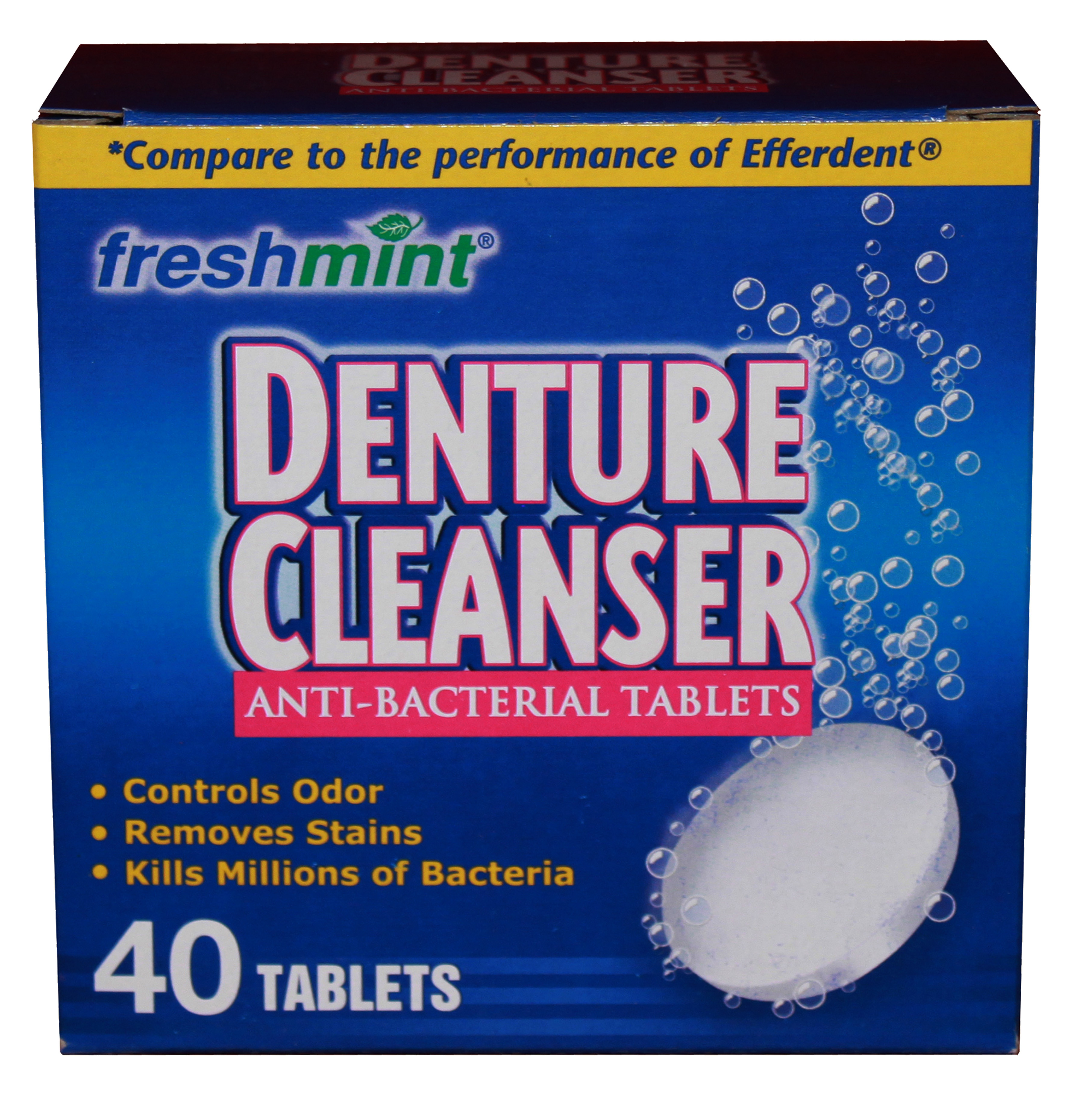 FreshMint Boxed Denture Cleanser TaBlets