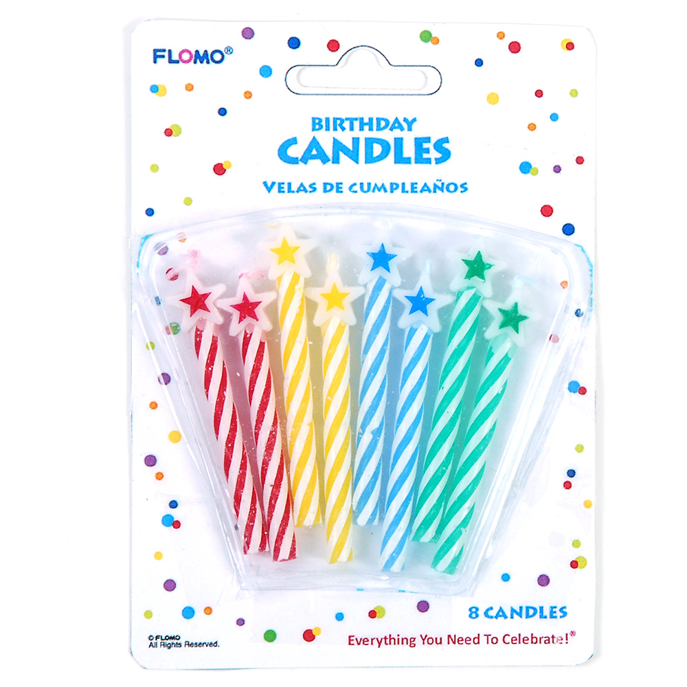 STAR BirthdAy CAndlEs - 8-PAcks