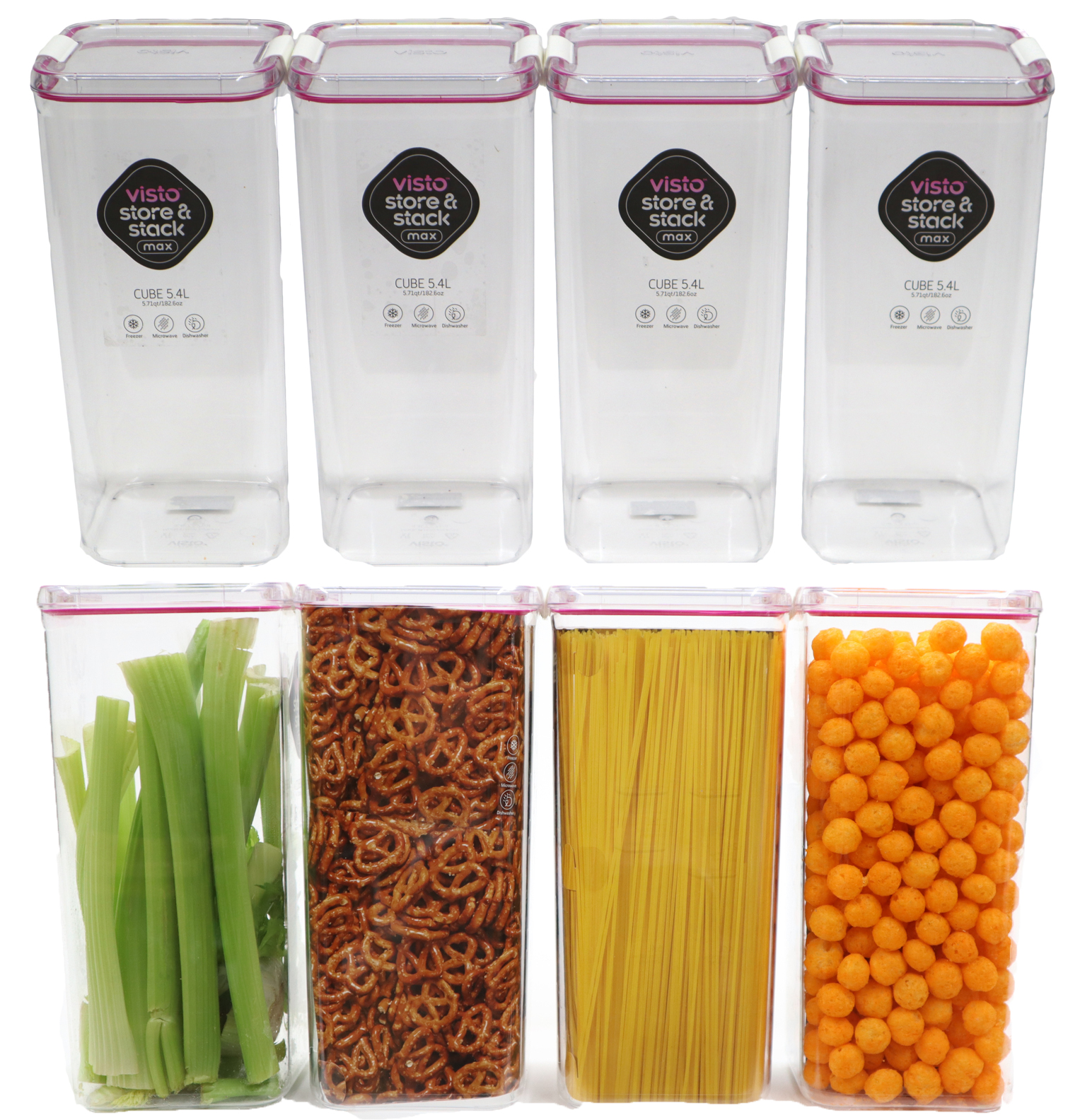 5.71 Qt. Visto MAx CuBe ContAiners - 8-PAck