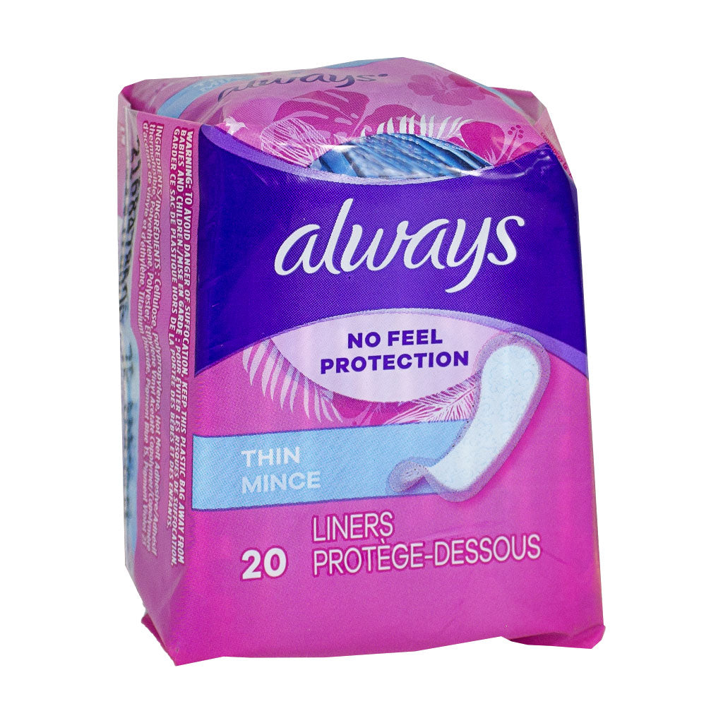 Always Thin Panty Liners - 20-Packs